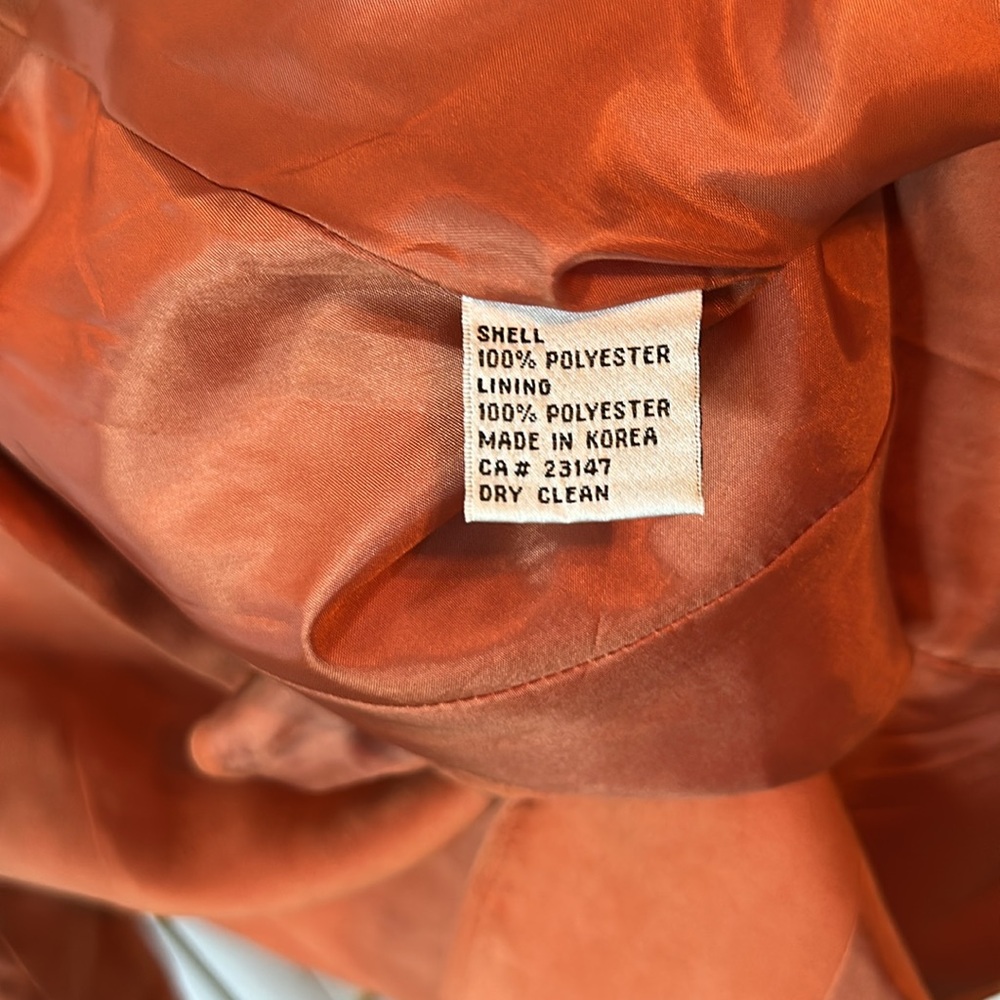 Talbots Terracotta Faux Vegan Suede Blazer - Picture 5 of 5